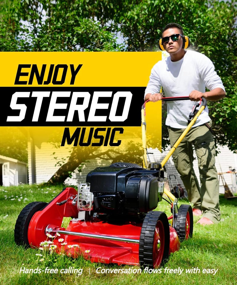 Zohan EM037 Bluetooth Hearing Protection,30dB SNR Noise Reduction Ear Protection with 1500mAh Rechargeable Battery,Headphones with 40H playtime for Mowing, Snowblowing, Construction,Workshops - Image 4